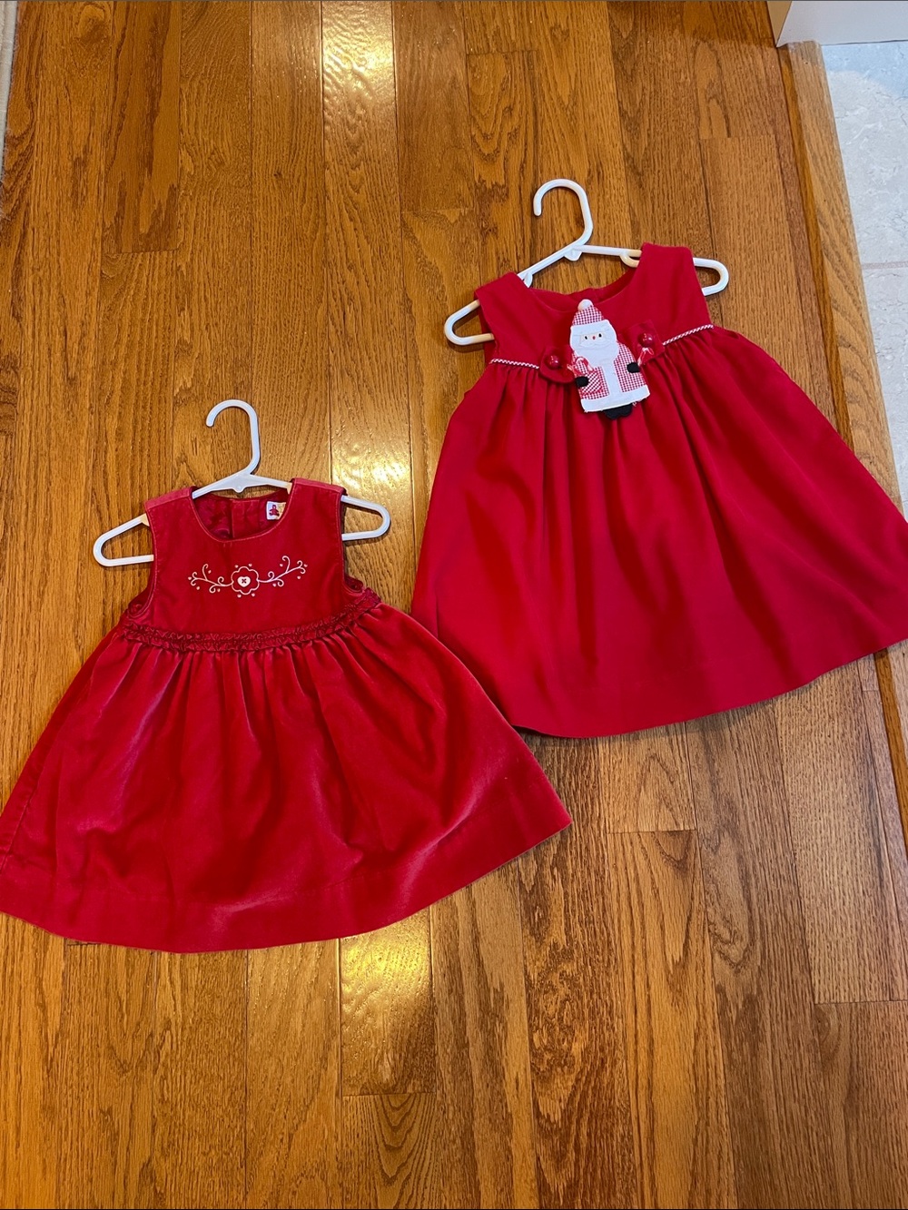 Baby Gap Velvet and Funtasia Too Corduroy Red Dress Bundle size 12-18 months